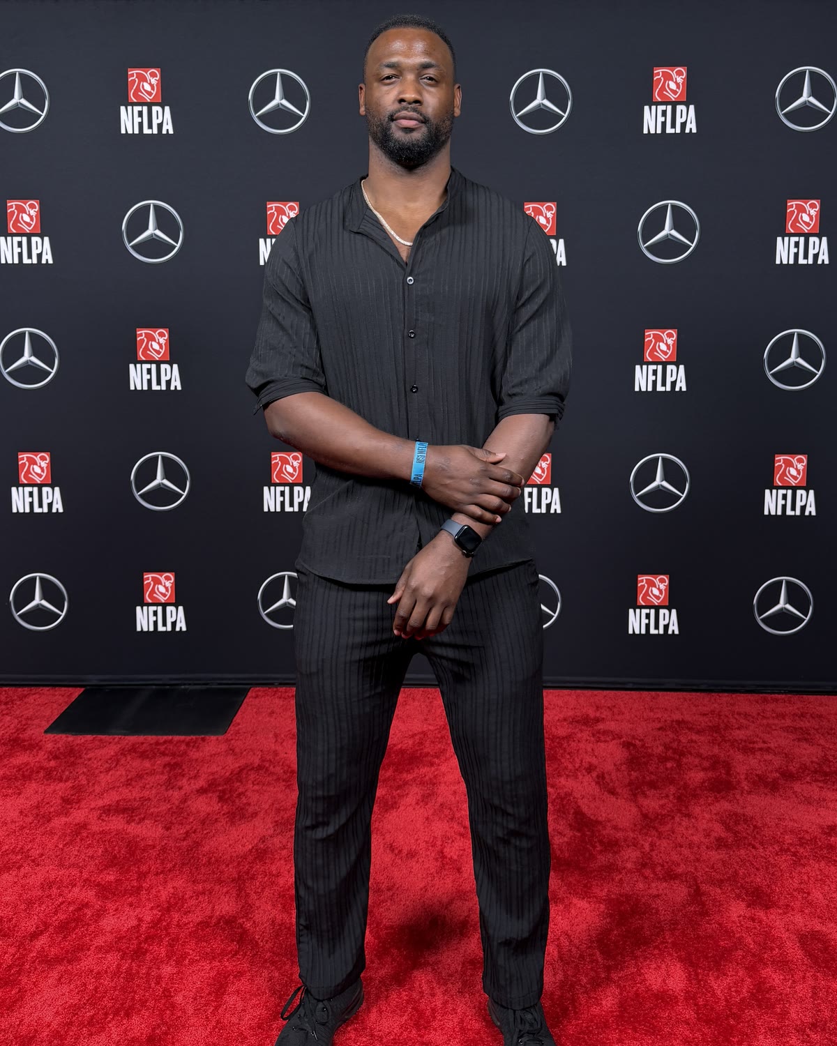 Dee Mount at the NFLPA event