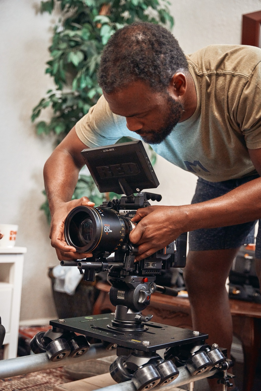 RED camera on set